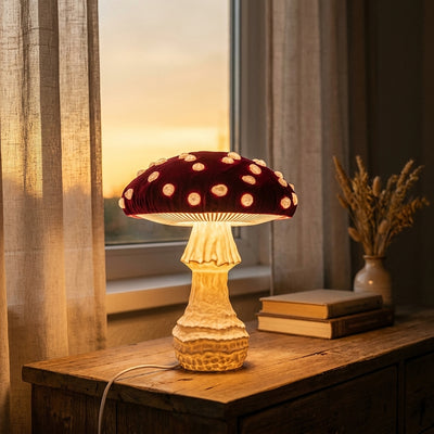Mushroom Lamp Fly Agaric – Handmade LED Table Lamp from Heidelberg